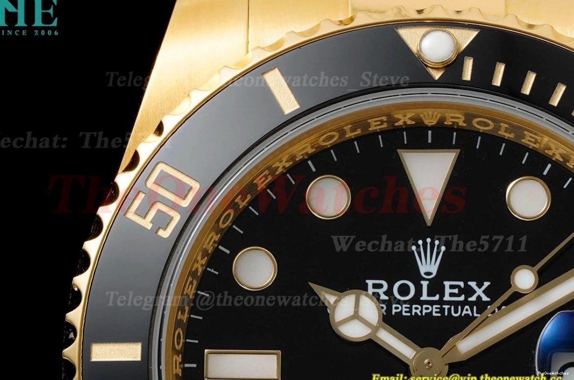 KF VR3135 Black 116618LN 40mm Dot YG YG Wrapped Submariner 0403